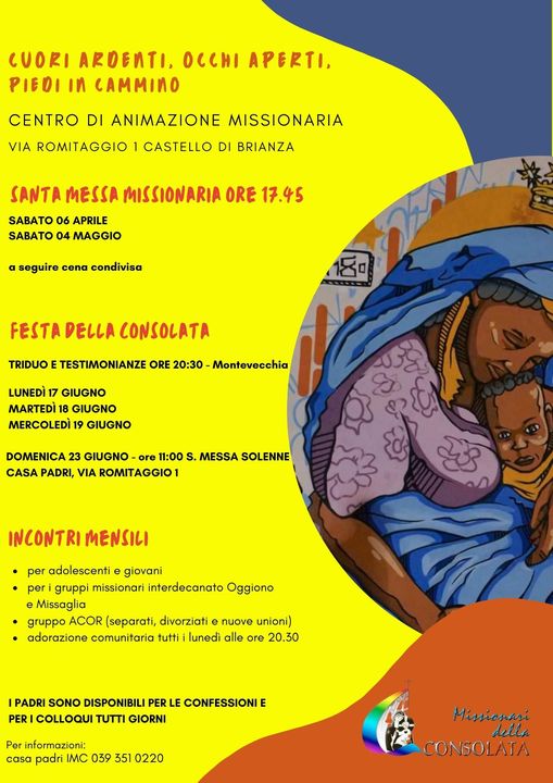 Calendario centro animazione missionaria 2024